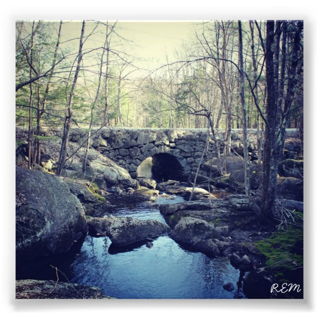 Stone Arch Bridge, Hillsboro New Hampshire Photo Print (Front)