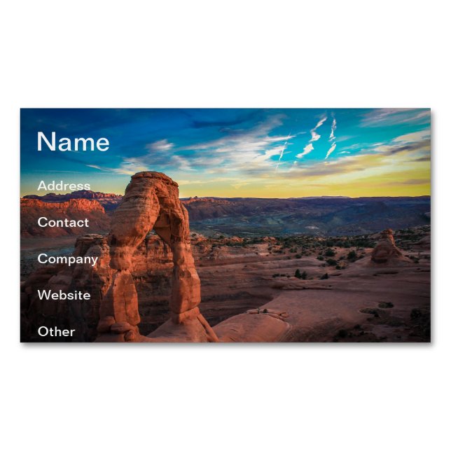 Stone arch 	Magnetic business card (Front)