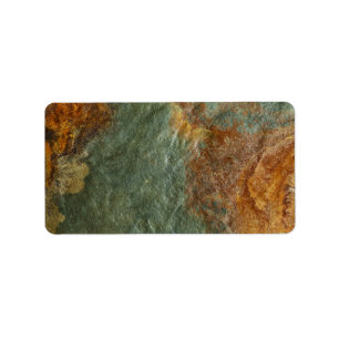 Stone Background - Slate Rock Customised Template Label