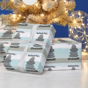 Stone Balancing  Wrapping Paper