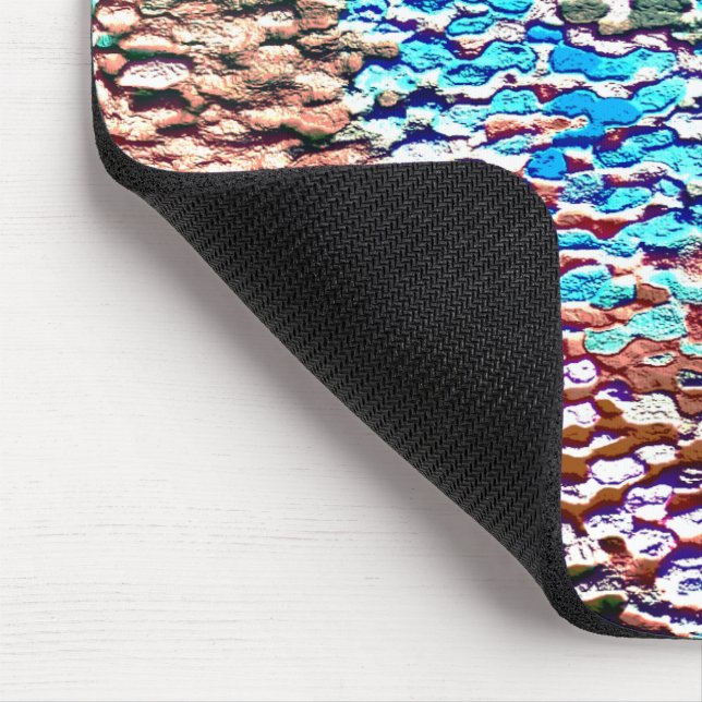 Stone base plastered with rustic mortar and splash mouse mat (Corner)