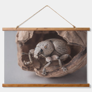 Stone Beetle Carving Earth Tone Wall Art