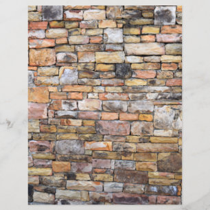 Stone Block Wall Background Scrapbook Paper
