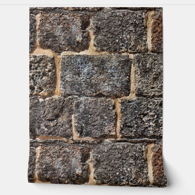 STONE BLOCKS MASONRY  WALLPAPER (Unrolling)