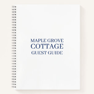 Stone Blue Guest Feedback Rental Journal