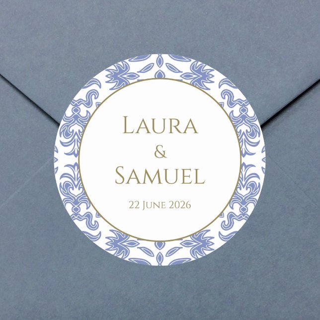 Stone Blue Patterned Stickers (Creator Uploaded)