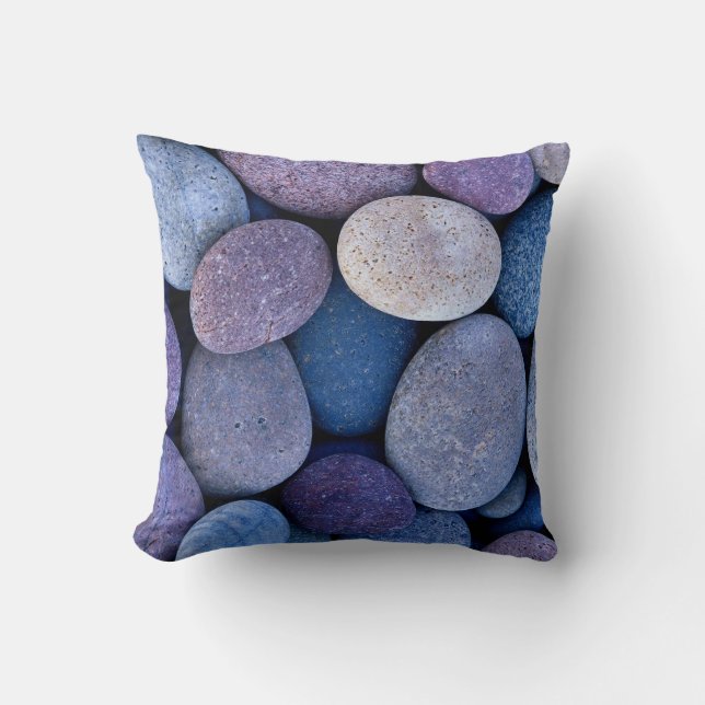 Stone blue rocks cushion (Front)