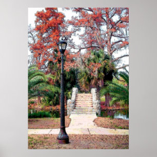 Stone Bridge City Park New Orleans Poster