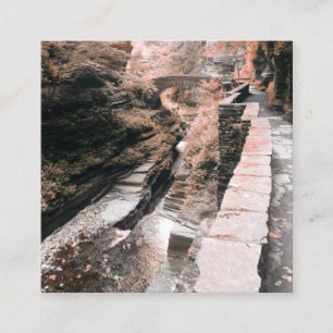 stone bridge dreamscape square business card
