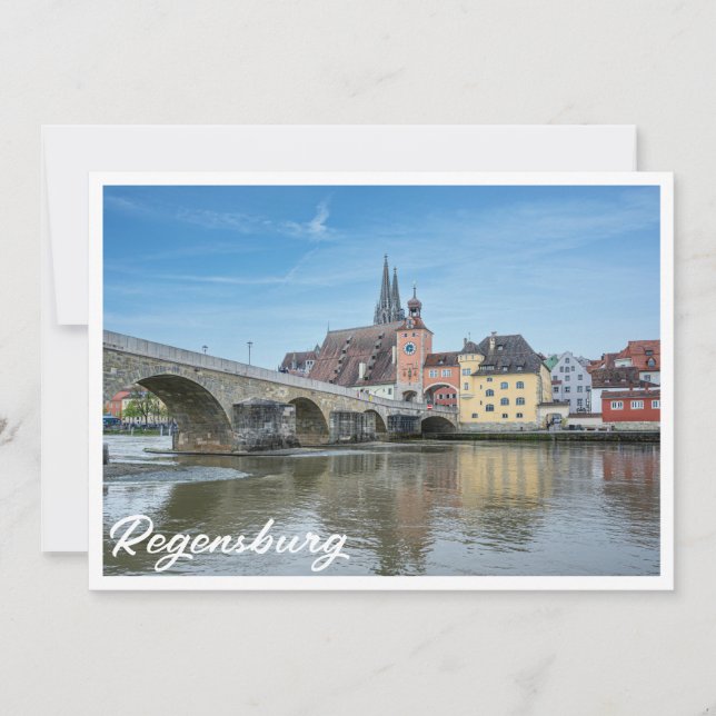 Stone Bridge in Regensburg, Germany (Front)