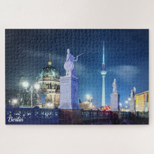 Stone bridge near Berlin Cathedral in Germany Jigsaw Puzzle