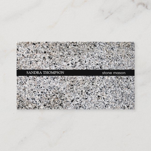 Stone Business Card (Front)