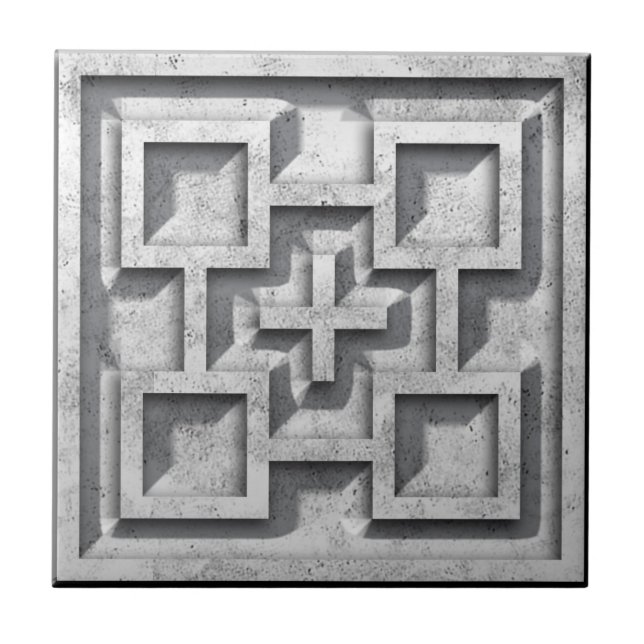 Stone carving, imitation tile (Front)