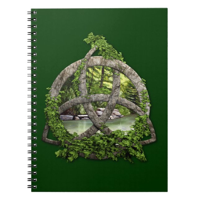 Stone Celtic Trinity Knot Notebook (Front)