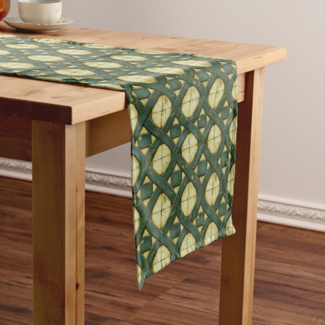 Stone Celtic Weave Short Table Runner (In Situ)