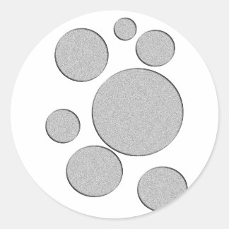 stone circles classic round sticker