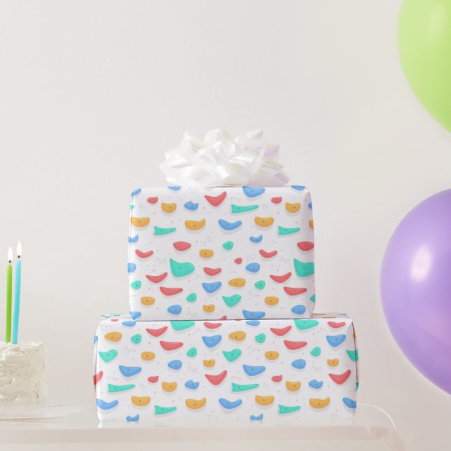 Stone Climbing Grips Pattern Wrapping Paper (Party Gifts)