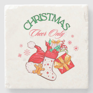 Stone Coaster "CHRISTMAS Cheer Only"