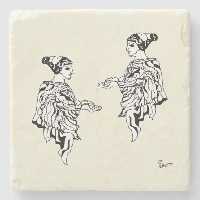 Stone Coaster : Greek Statue (Front)