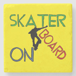 Stone Coaster -  Skater On Board