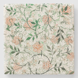 STONE COASTER:WILLIAM MORRIS: JASMINE COASTER