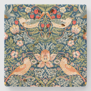 STONE COASTER : WILLIAM MORRIS STRAWBERRY THIEVES 