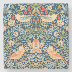 STONE COASTER:WILLIAM MORRIS:STRAWBERRY THIEVES COASTER
