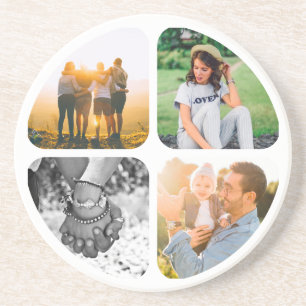 Stone Coaster Your 4 Photos