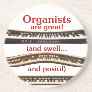 Stone coasters for organists