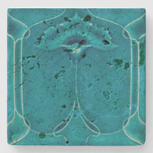 Stone Coasters Marble Art Nouveau