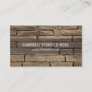 Stone Company Masonry Business Card Design