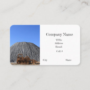 stone construction rock mason stone mound business card