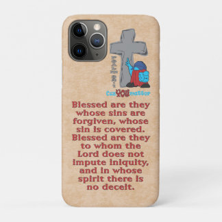 Stone Cross Cuz You Matter Psalm 32 1 iPhone 11 Pro Case