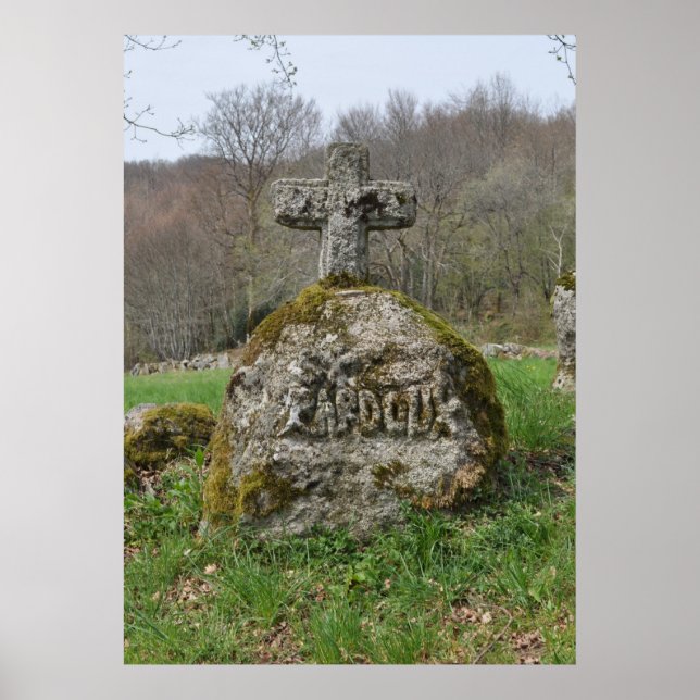 Stone cross of Saint Pardoux Poster (Front)