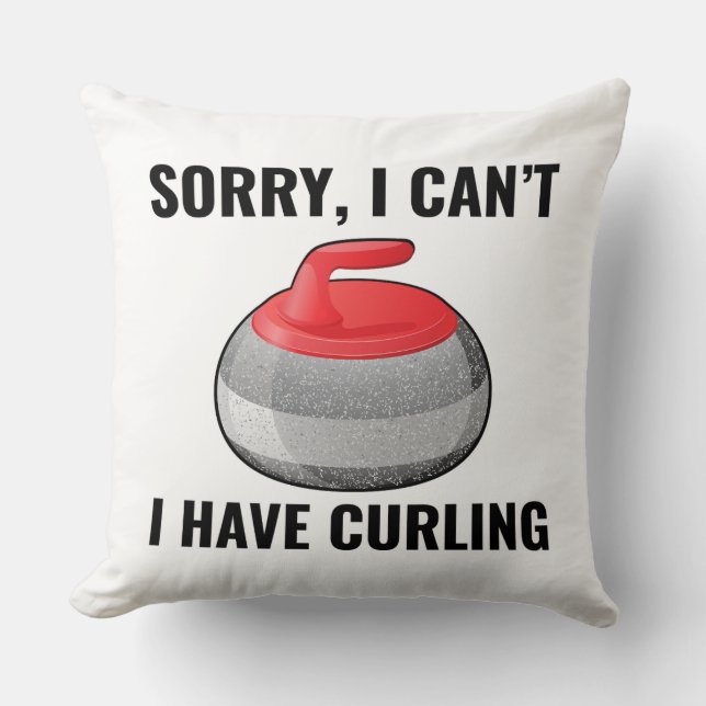 Stone Curling Winter Ice Sport Curler Cushion (Front)