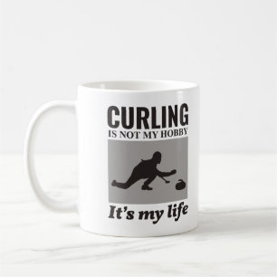 Stone Curling Winter Ice Sport Curler Funny Coffee Mug