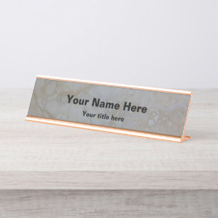 Stone Desk Name Plate