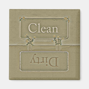 Stone Dirty Clean Dishwasher Magnet