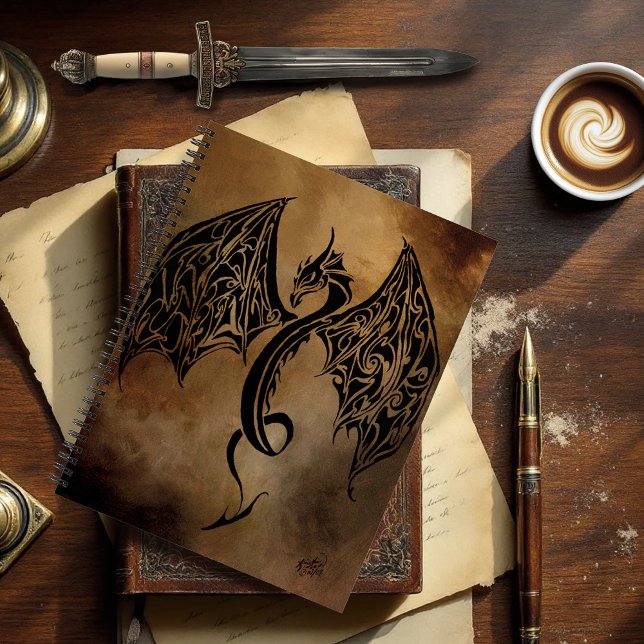 Stone Dragon Tribal Notebook (Creator Uploaded)