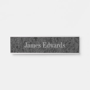 Stone Effect Texture Name Plates Desk Signs
