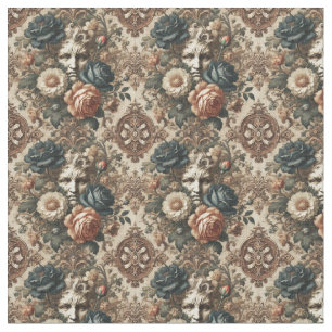 Stone Faces & Tired Nights – Gothic Dense Tile Fabric