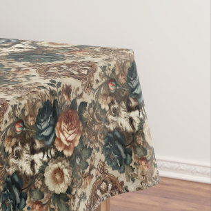 Stone Faces & Tired Nights – Gothic Medium Pattern Tablecloth