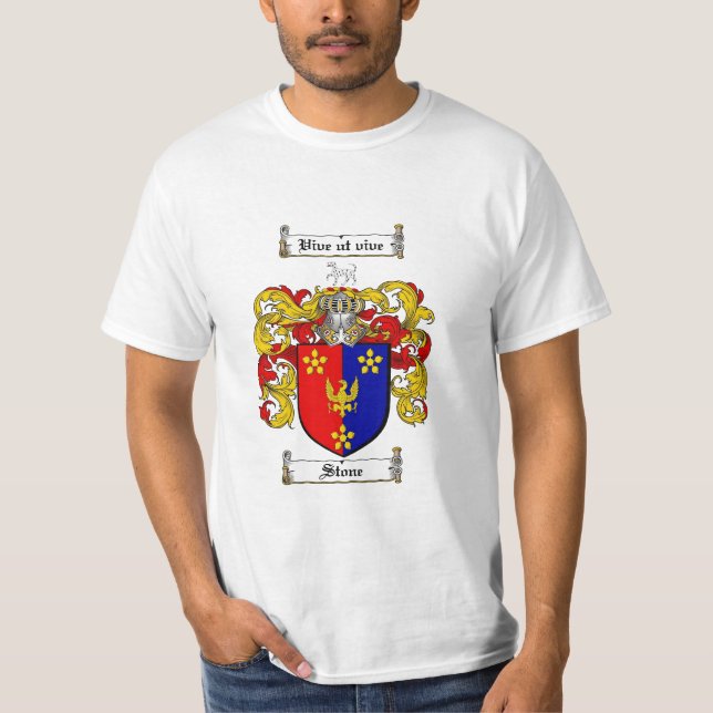 Stone Family Crest - Stone Coat of Arms T-Shirt (Front)