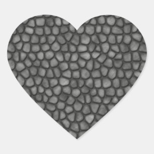 Stone Floor Heart Sticker