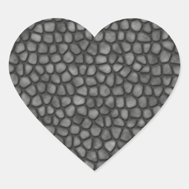 Stone Floor Heart Sticker (Front)