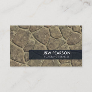 Stone Flooring Construction Business Card