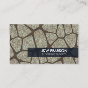 Stone Flooring Construction Business Card