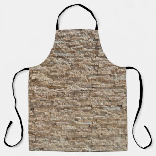 Stone geometric pattern apron