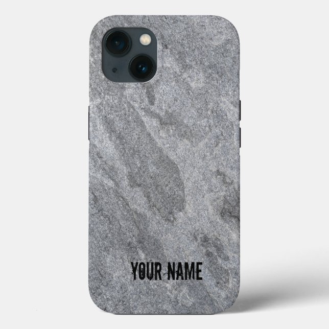 Stone granite structure grey stoneware Case-Mate iPhone case (Back)