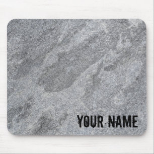 Stone granite structure grey stoneware mouse mat